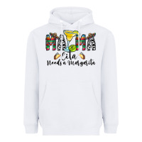 White Mama Cita Needs a Margarita Heavyweight Hoodie - CowhideDigitalArt