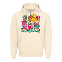Sandshell sun soaker Zipper Hoodie - texasbilliewilder