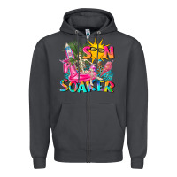Smoke sun soaker Zipper Hoodie - texasbilliewilder