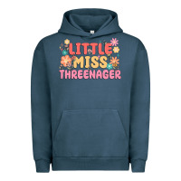 Pigment Midnight Navy little miss threenager Urban Hoodie - MaliasSmallBusiness