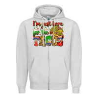 Dove Grey i'm just here for the tacos Zipper Hoodie - Zillion Design Studio