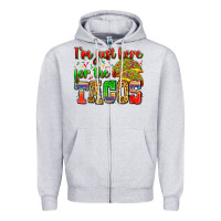 Heather Grey i'm just here for the tacos Zipper Hoodie - Zillion Design Studio