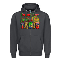 Smoke i'm just here for the tacos Zipper Hoodie - Zillion Design Studio