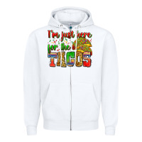 White i'm just here for the tacos Zipper Hoodie - Zillion Design Studio