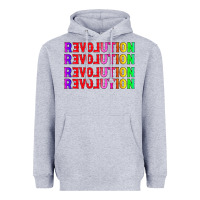 Heather Grey lgbtq revolution Heavyweight Hoodie - HRA Design Shop