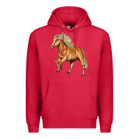 Cardinal Haflinger Horse Premium Hoodie - LillyAllenDesigns