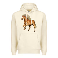 Sandshell Haflinger Horse Premium Hoodie - LillyAllenDesigns