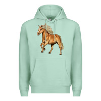 Seafoam Haflinger Horse Premium Hoodie - LillyAllenDesigns