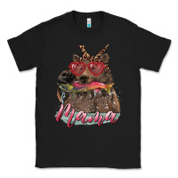 Black mother's day mama bear wıth bandana and glasses Classic Tee - RanaPortraitStore