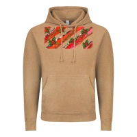 Vintage Camel leopar and cowhide with mistletoe Vintage Hoodie - AdoDesignShop