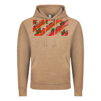 Vintage Coffee leopar and cowhide with mistletoe Vintage Hoodie - AdoDesignShop