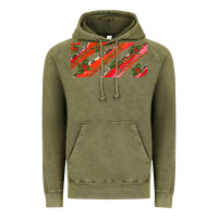Vintage Olive leopar and cowhide with mistletoe Vintage Hoodie - AdoDesignShop