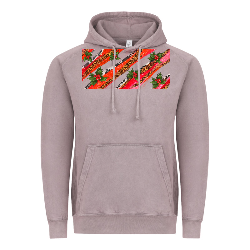 Leopar And Cowhide With Mistletoe Vintage Hoodie by AdoDesignShop | Teevron