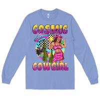 Colony Blue cosmic cowgirl Long Sleeve Tee - texasbilliewilder
