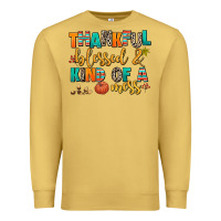 Antique Gold thankful  blessed and kind of a mess Premium Sweatshirt - AdoDesignShop