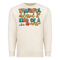 Sandshell thankful  blessed and kind of a mess Premium Sweatshirt - AdoDesignShop