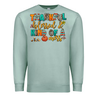 Seafoam thankful  blessed and kind of a mess Premium Sweatshirt - AdoDesignShop