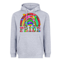 Heather Grey lgbtq pride and rainbow Heavyweight Hoodie - HRA Design Shop