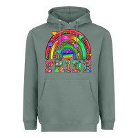Sage lgbtq pride and rainbow Heavyweight Hoodie - HRA Design Shop