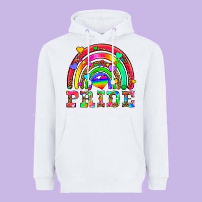 Lgbtq Pride And Rainbow Heavyweight Hoodie Designed By Hra Design Shop