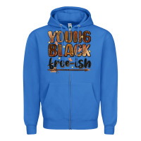 True Royal young black free ish Zipper Hoodie - Zillion Design Studio