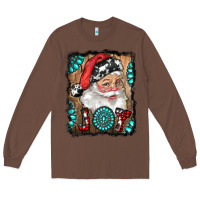 Chestnut Santa Claus Joy Long Sleeve Tee - RanaPortraitStore