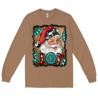 Toasted Coconut Santa Claus Joy Long Sleeve Tee - RanaPortraitStore