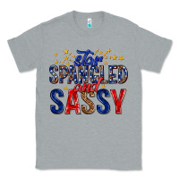Heather Grey star spangled and sassy billie wilder Classic Tee - texasbilliewilder