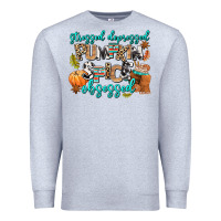 Heather Grey stressed depressed pumpkin spice obsessed Premium Sweatshirt - AdoDesignShop