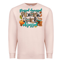 Pale Pink stressed depressed pumpkin spice obsessed Premium Sweatshirt - AdoDesignShop