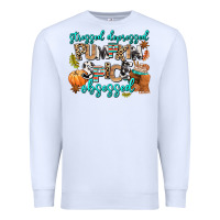White stressed depressed pumpkin spice obsessed Premium Sweatshirt - AdoDesignShop