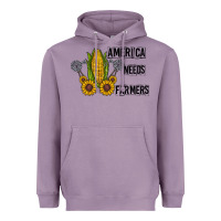 Lavender america needs farmers Heavyweight Hoodie - CowhideDigitalArt