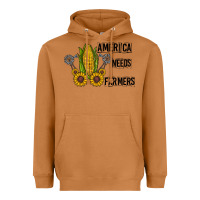 Meerkat america needs farmers Heavyweight Hoodie - CowhideDigitalArt