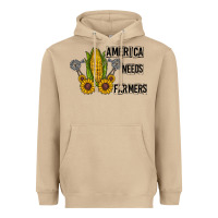 Mushroom america needs farmers Heavyweight Hoodie - CowhideDigitalArt