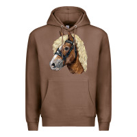 Chestnut Haflinger Avelignese Horse Premium Hoodie - LillyAllenDesigns