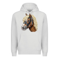 Dove Grey Haflinger Avelignese Horse Premium Hoodie - LillyAllenDesigns