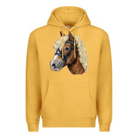Mustard Haflinger Avelignese Horse Premium Hoodie - LillyAllenDesigns