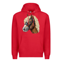 Red Haflinger Avelignese Horse Premium Hoodie - LillyAllenDesigns