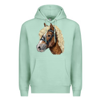 Seafoam Haflinger Avelignese Horse Premium Hoodie - LillyAllenDesigns