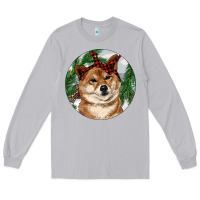 Moon Dust Shiba Inu Christmas Long Sleeve Tee - RanaPortraitStore