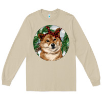 Mushroom Shiba Inu Christmas Long Sleeve Tee - RanaPortraitStore