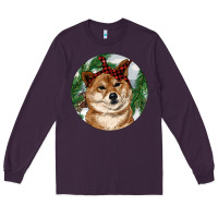 Shiba Inu Christmas Long Sleeve Tee | Teevron
