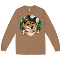 Toasted Coconut Shiba Inu Christmas Long Sleeve Tee - RanaPortraitStore