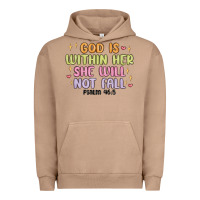 Pigment Burro god is within her she will not fall Urban Hoodie - MaliasSmallBusiness