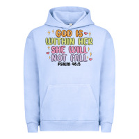 Pigment Grape Ice god is within her she will not fall Urban Hoodie - MaliasSmallBusiness