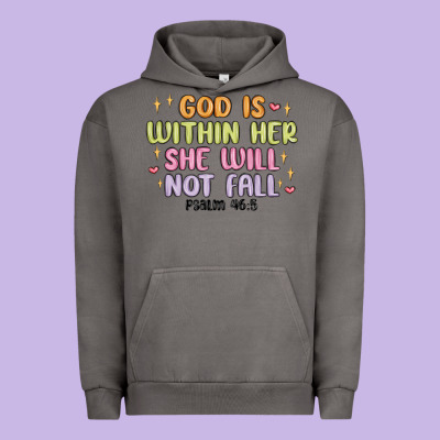 God Is Within Her She Will Not Fall Urban Hoodie Designed By Maliassmallbusiness