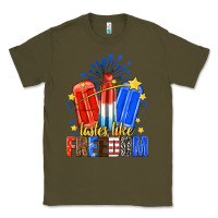 Army Green tastes like freedom popsicles billie wilder Classic Tee - texasbilliewilder