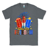 Charcoal Heather tastes like freedom popsicles billie wilder Classic Tee - texasbilliewilder
