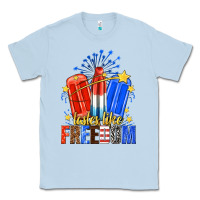 Dusty Blue tastes like freedom popsicles billie wilder Classic Tee - texasbilliewilder