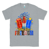 Heather Grey tastes like freedom popsicles billie wilder Classic Tee - texasbilliewilder
